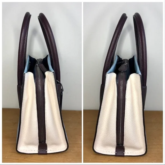 S⭕️LD‼️Coach Cashin Carry Tote 22 In Colorblock Waterfall Multi - Picture 4 of 12